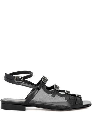 Sarah Chofakian Angelina buckle sandals - White