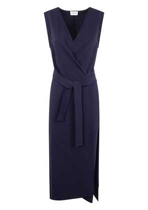 P.A.R.O.S.H. V-neck midi dress - Blue