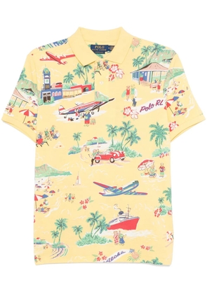 Polo Ralph Lauren illustration-print polo shirt - Yellow