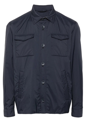 Herno logo-plaque jacket - Blue