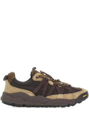 FLOWER MOUNTAIN x Nicholas Daley Iwano 2 stitched laced trekking sneakers - Brown