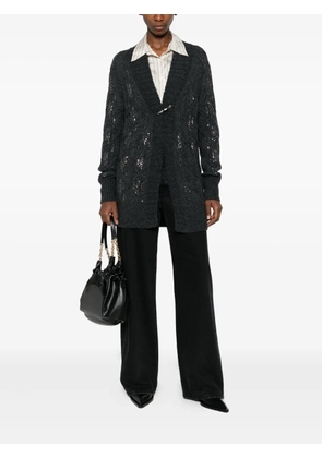 Ermanno Scervino cable-knit cardigan - Grey