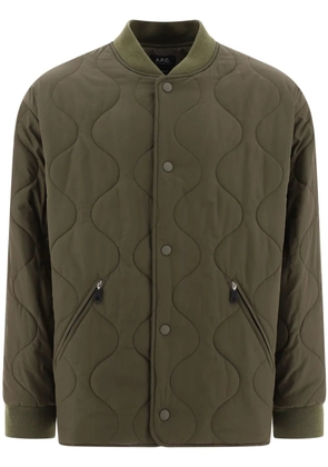 A.P.C. Florent quilted bomber jacket - Green