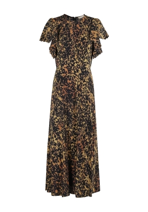 Ulla Johnson Blithe animal-print dress - Black