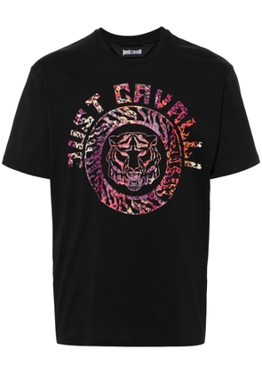 Just Cavalli Tiger Head-print T-shirt - Black