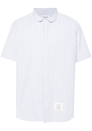 Thom Browne striped seersucker cotton shirt - Blue