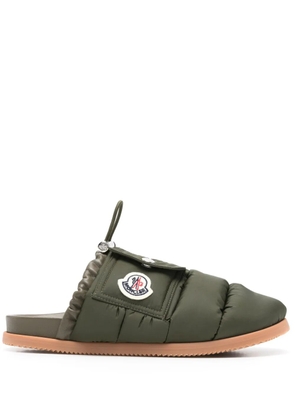 Moncler Mon Pocket slippers - Green