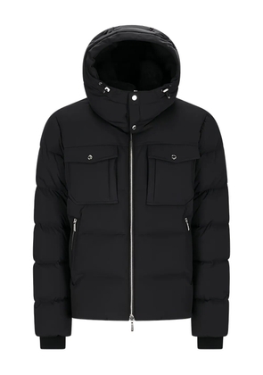 Moorer hooded flap-pocket jacket - Black