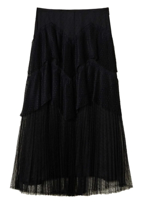 TWINSET pleated tiered skirt - Black