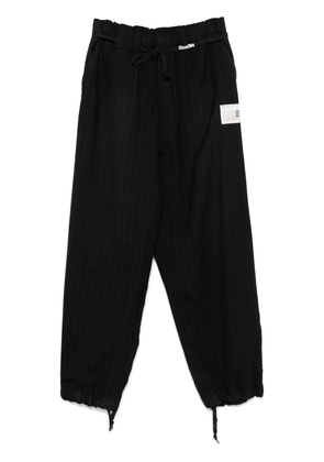 Maison MIHARA YASUHIRO pinstripe trousers - Black