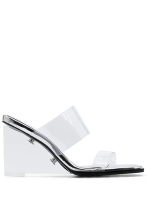 Alexander McQueen Shard transparent mules - Neutrals