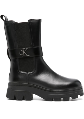 Calvin Klein Jeans leather Chelsea boots - Black