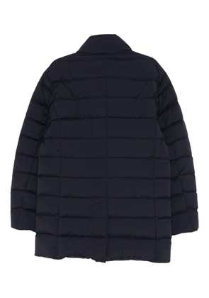 Add button padded coat - Blue