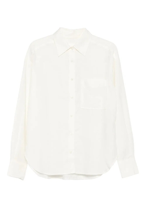 Closed long-sleeve shirt - White