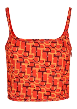 Gucci printed tank top - Orange