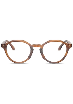 Giorgio Armani logo-print glasses - Brown