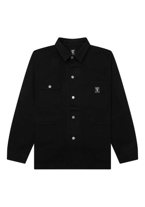 SOUTH2 WEST8 button-fastening shirt jacket - Black