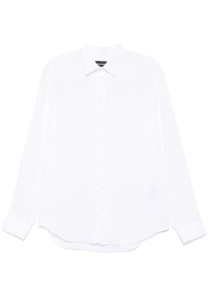 Emporio Armani logo-embroidered shirt - White