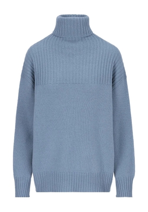 Vanisè turtleneck ribbed sweater - Blue