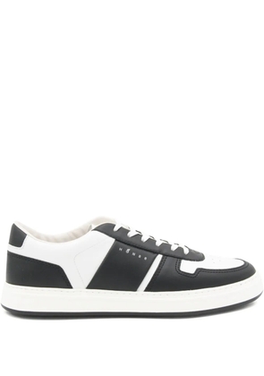 Hogan leather panelled sneakers - White