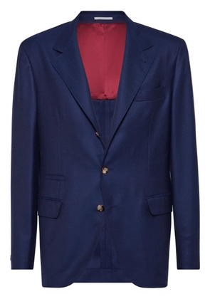Brunello Cucinelli single-breasted blazer - Blue