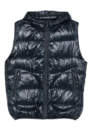 Herno hooded quilted gilet - Blue