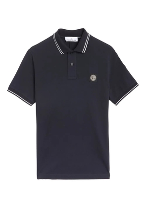Stone Island tipped polo shirt - Blue