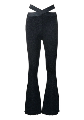 3.1 Phillip Lim cut out-detail wide-leg trousers - Black