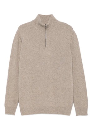 120% Lino high-neck jumper - Neutrals
