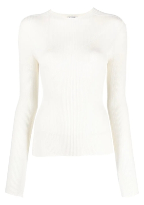 Lanvin long-sleeve knitted top - White