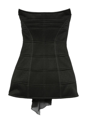 Blumarine strapless panelled dress - Black