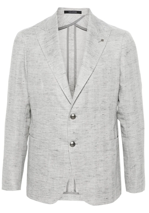 Tagliatore single-breasted herringbone blazer - Grey