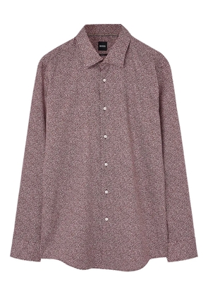 BOSS micro-dot print shirt - Brown