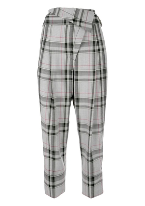3.1 Phillip Lim plaid tapered trousers - Grey