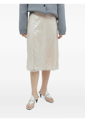 Gucci sequin midi skirt - Neutrals