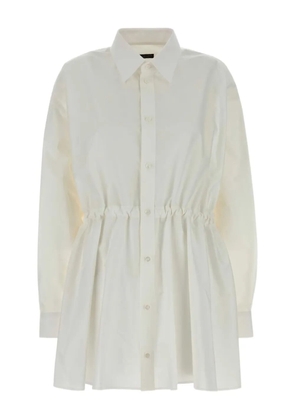 Balenciaga cotton shirt dress - White