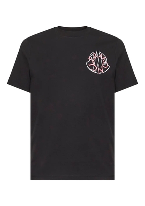 Moncler logo-patch crew-neck T-shirt - Black