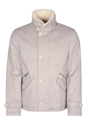Brunello Cucinelli collared button-fastening jacket - Grey