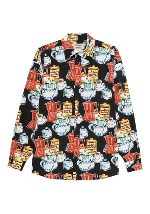 alessandro enriquez graphic-print shirt - Black
