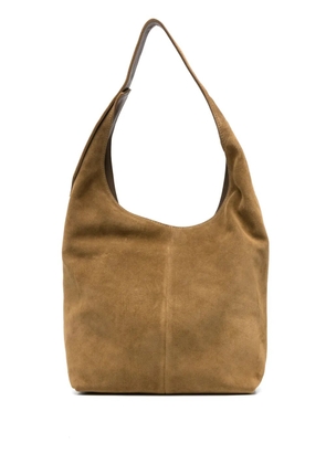 Maeden Monday suede shoulder bag - Brown