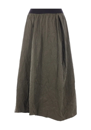 Maria Calderara asymmetric-hem midi skirt - Green