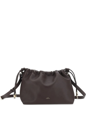 A.P.C. adjustable-strap drawstring shoulder bag - Brown