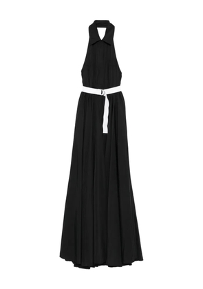 Norma Kamali belted maxi dress - Black