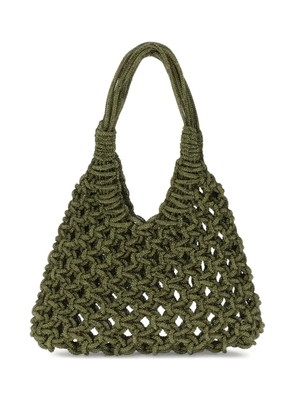 Hibourama crystal-embellished shoulder bag - Green