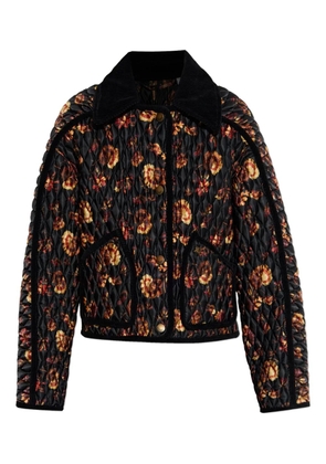 Burberry quilted floral-print jacket - Black
