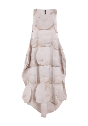 Maria Calderara printed sleeveless dress - Neutrals