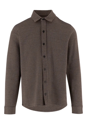 Vince check-print shirt - Brown