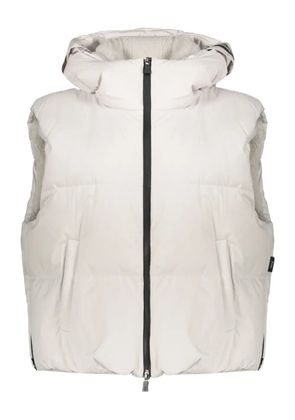 Herno hooded quilted gilet - White