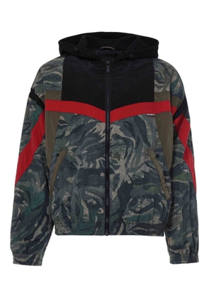 Just Cavalli Tiger Camu hooded jacket - Green