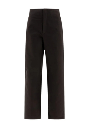 Soeur cotton straight-leg trousers - Black